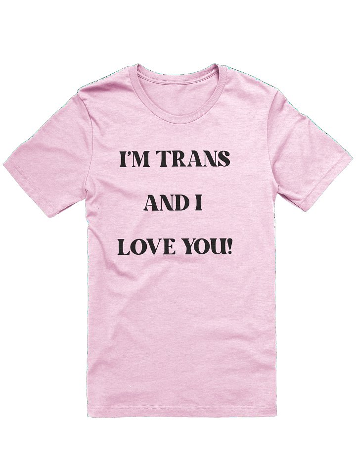 Trans and I Love You Black Font Retro Pride T-Shirt product image (61)