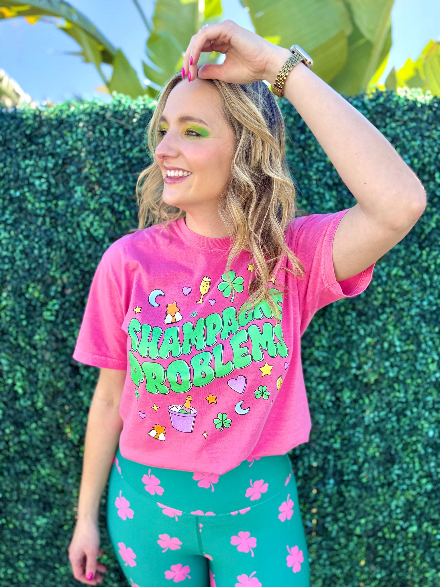 Shampagne Problems Pink T-Shirt product image (3)