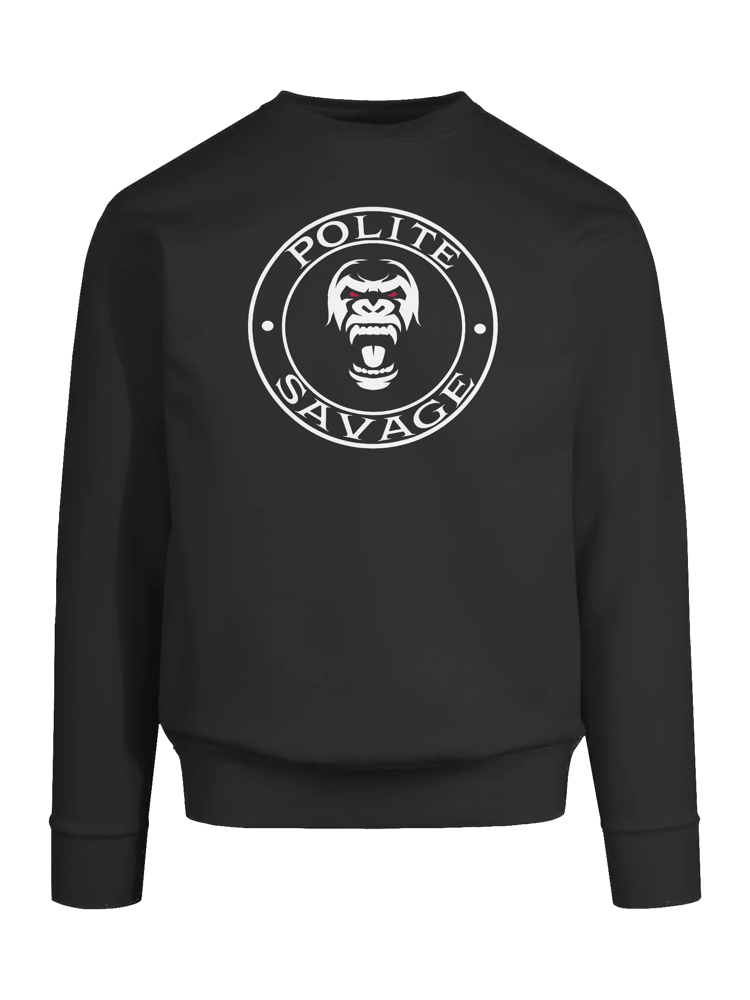 Mad Gorilla Logo- Polite Savage Crewneck Sweater product image (9)