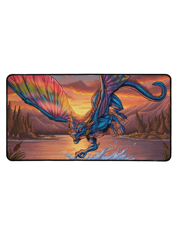 'Faerie Dragon' Hand Drawn Playmat by DarkSideTokens! product image (1)
