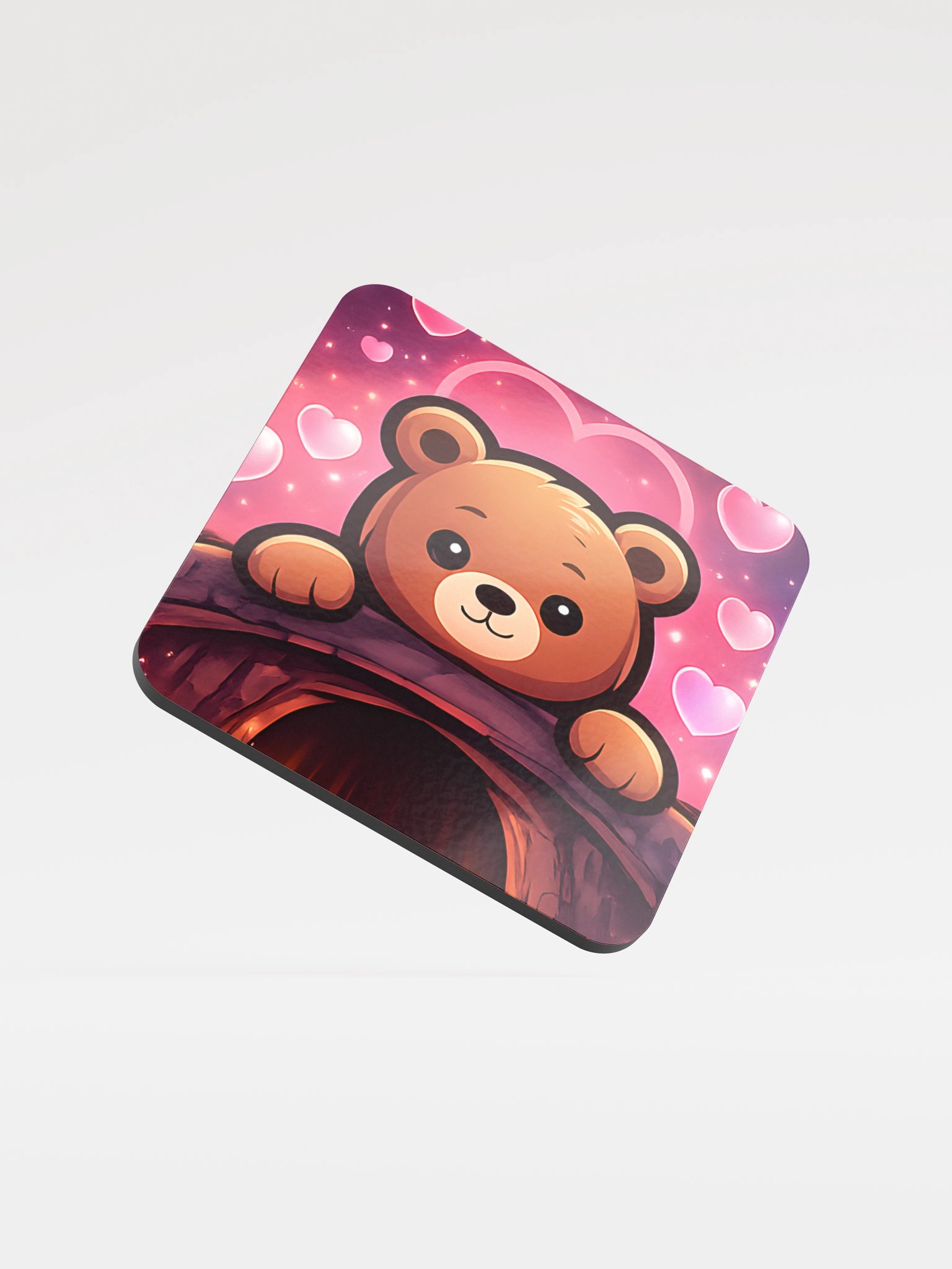 Jubear Hearts Glossed Coaster product image (1)