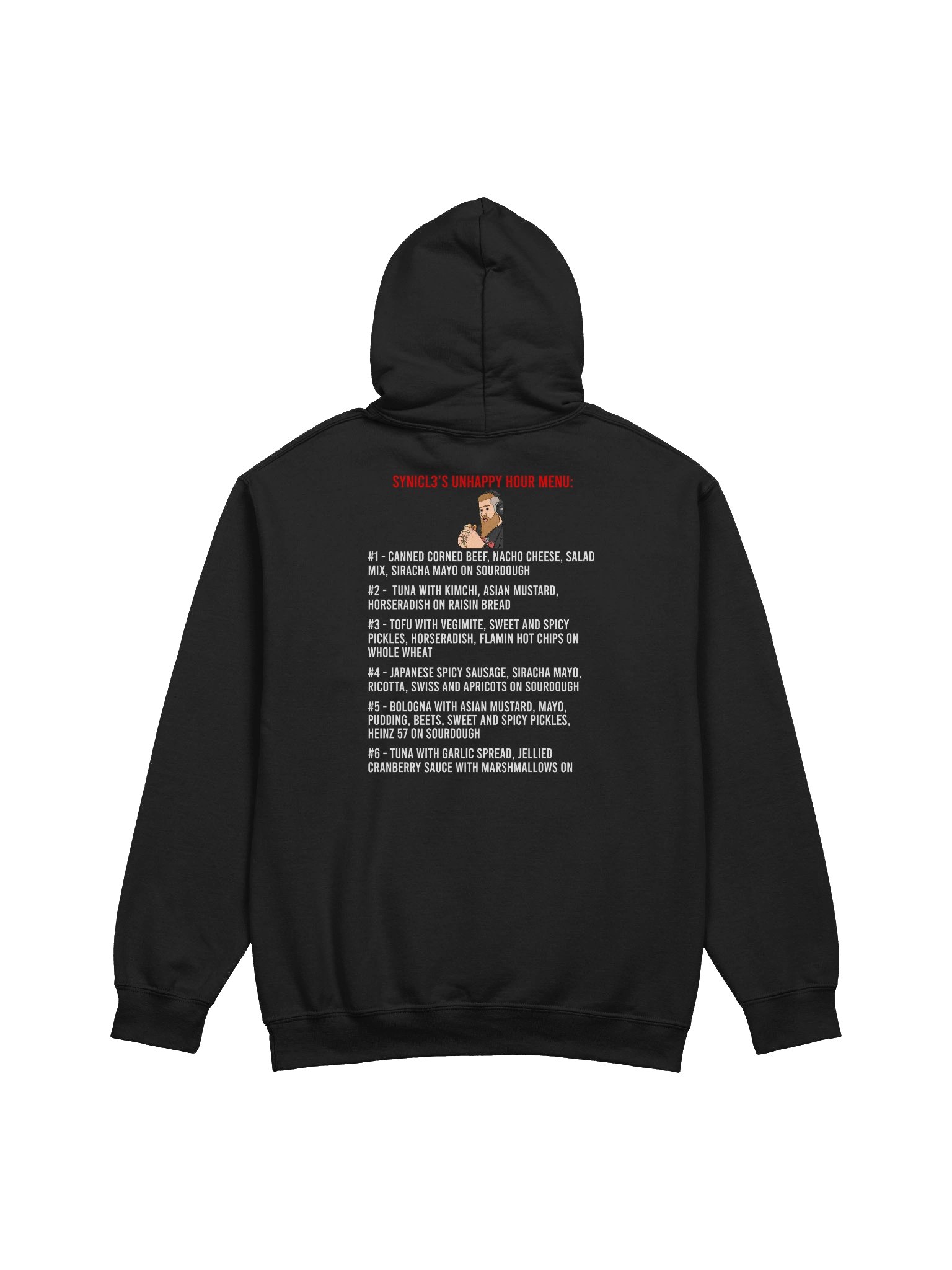Dec 2025 Subathon - Menu Hoodie product image (14)