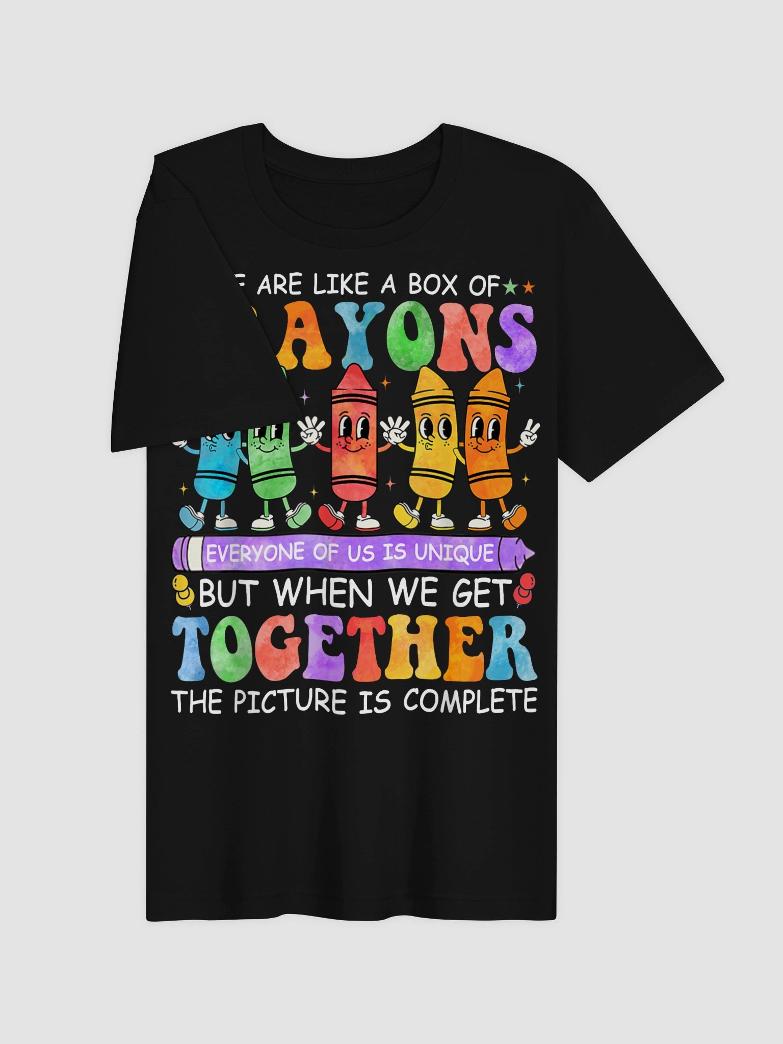 Funny Teacher We are Like A Box of Crayons Back to School T-Shirt product image (27)