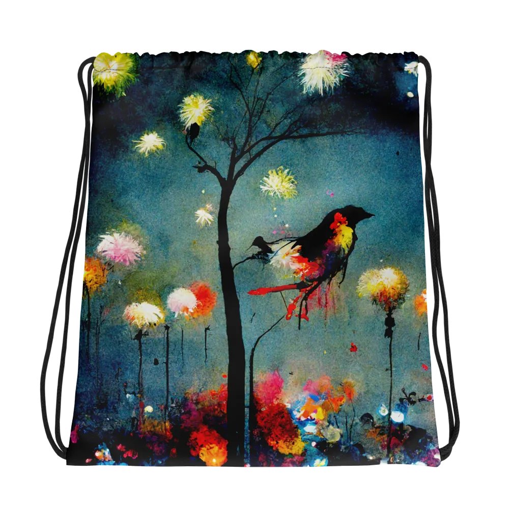 Dreamlike Bird All-Over Drawstring Bag product image (1)