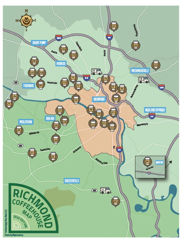 Richmond Coffee House Map - Instant Digital Download product image (6)