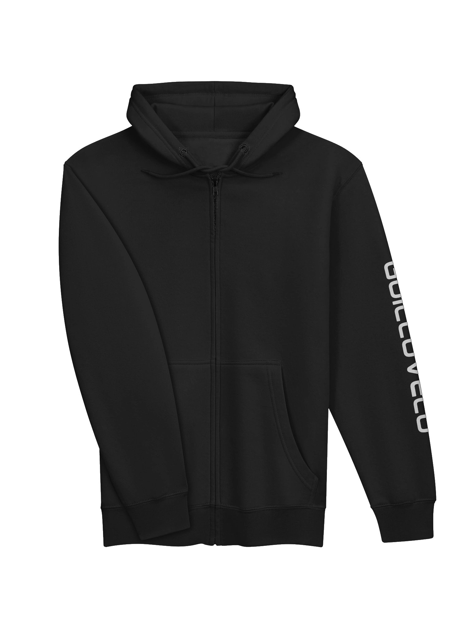 GUILLOVELO BLACK MIDNIGHT COMFORT ZIP HOODIE product image (2)