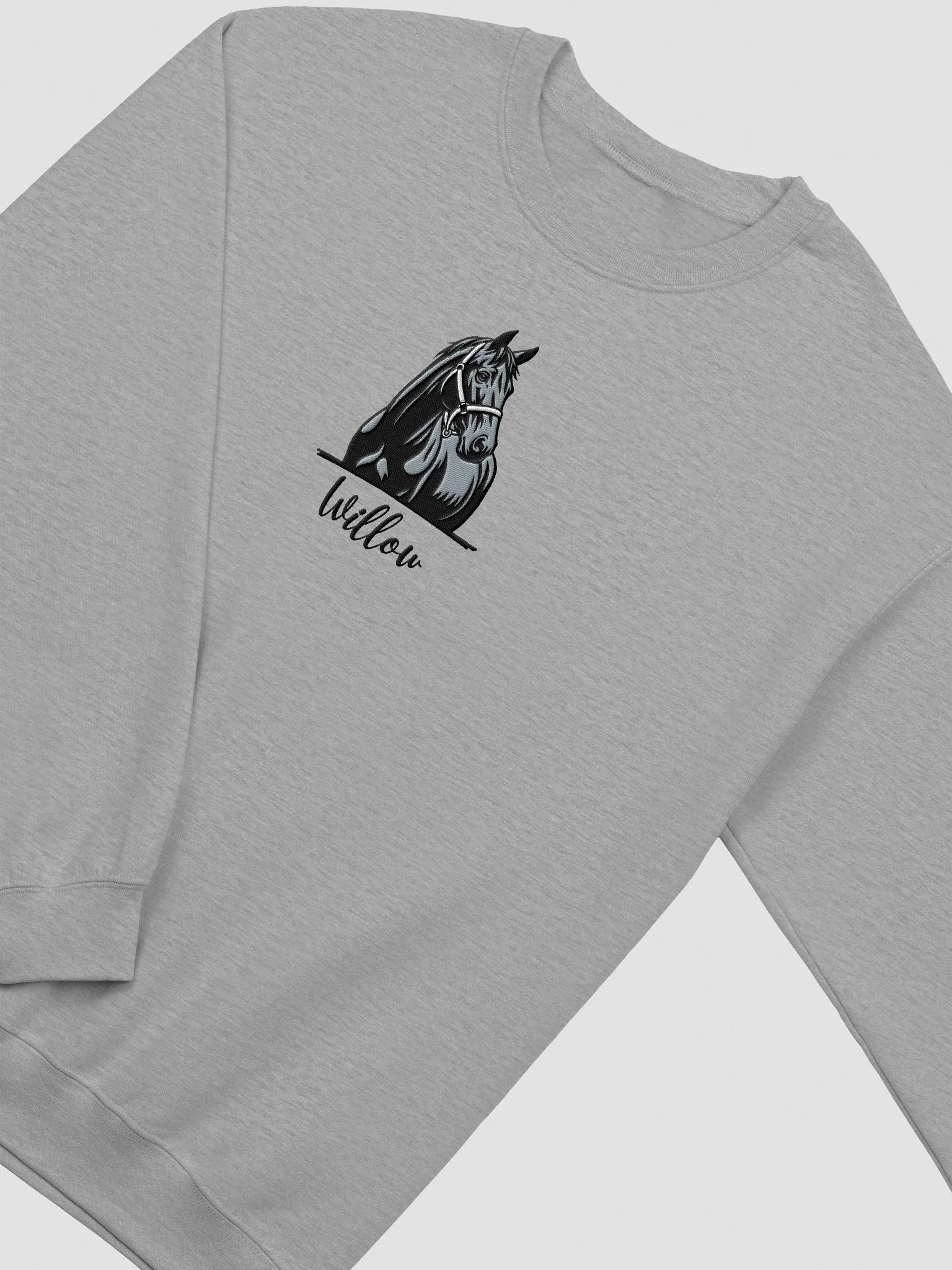 YOUR HORSE! / SWEATSHIRT WITH PERSONALIZED NAME / EMBROIDERED product image (2)