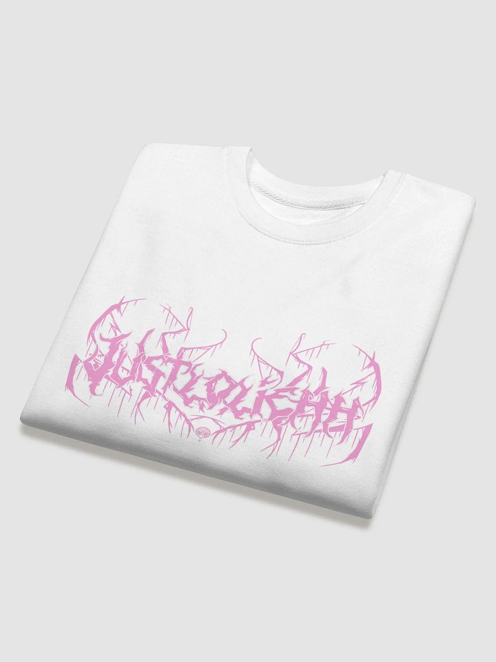 Justloliehh metal logo Pink n White SWEATER product image (2)