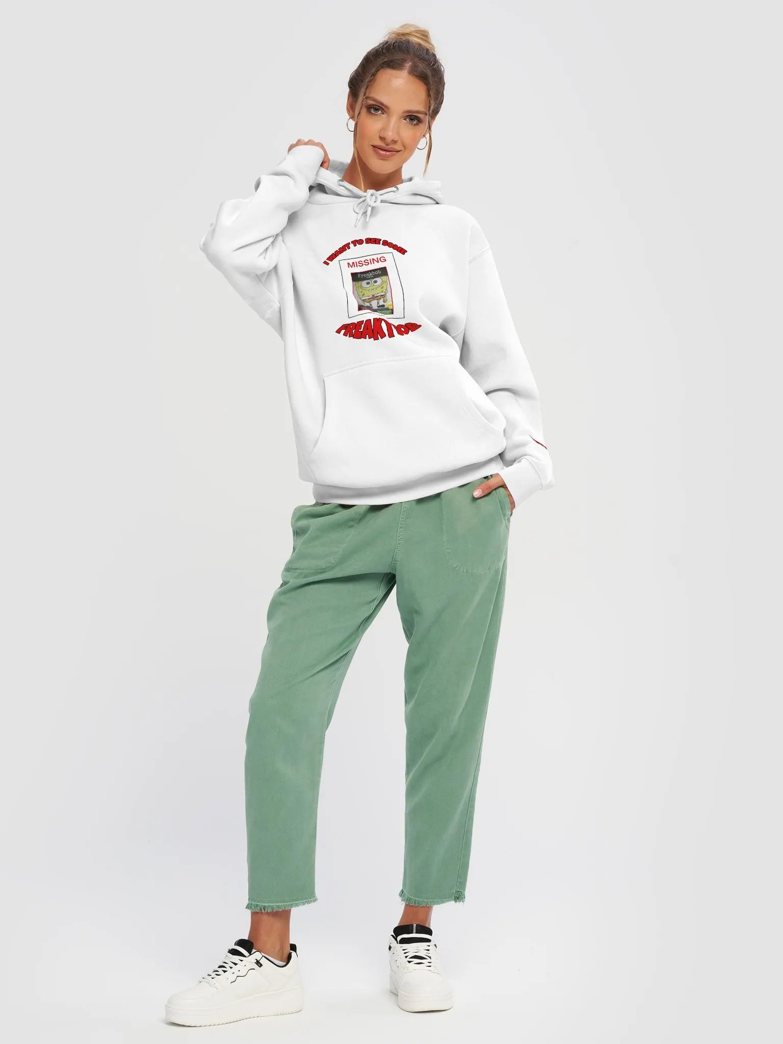 Freakybob OG White Hoodie product image (5)
