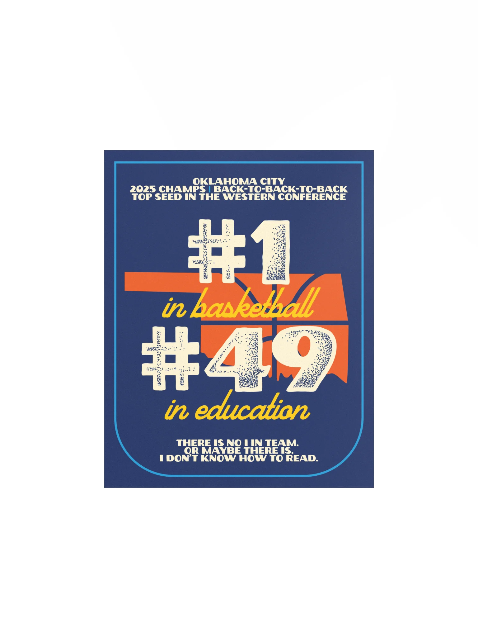 Oklahoma State Rankings Art Print product image (2)