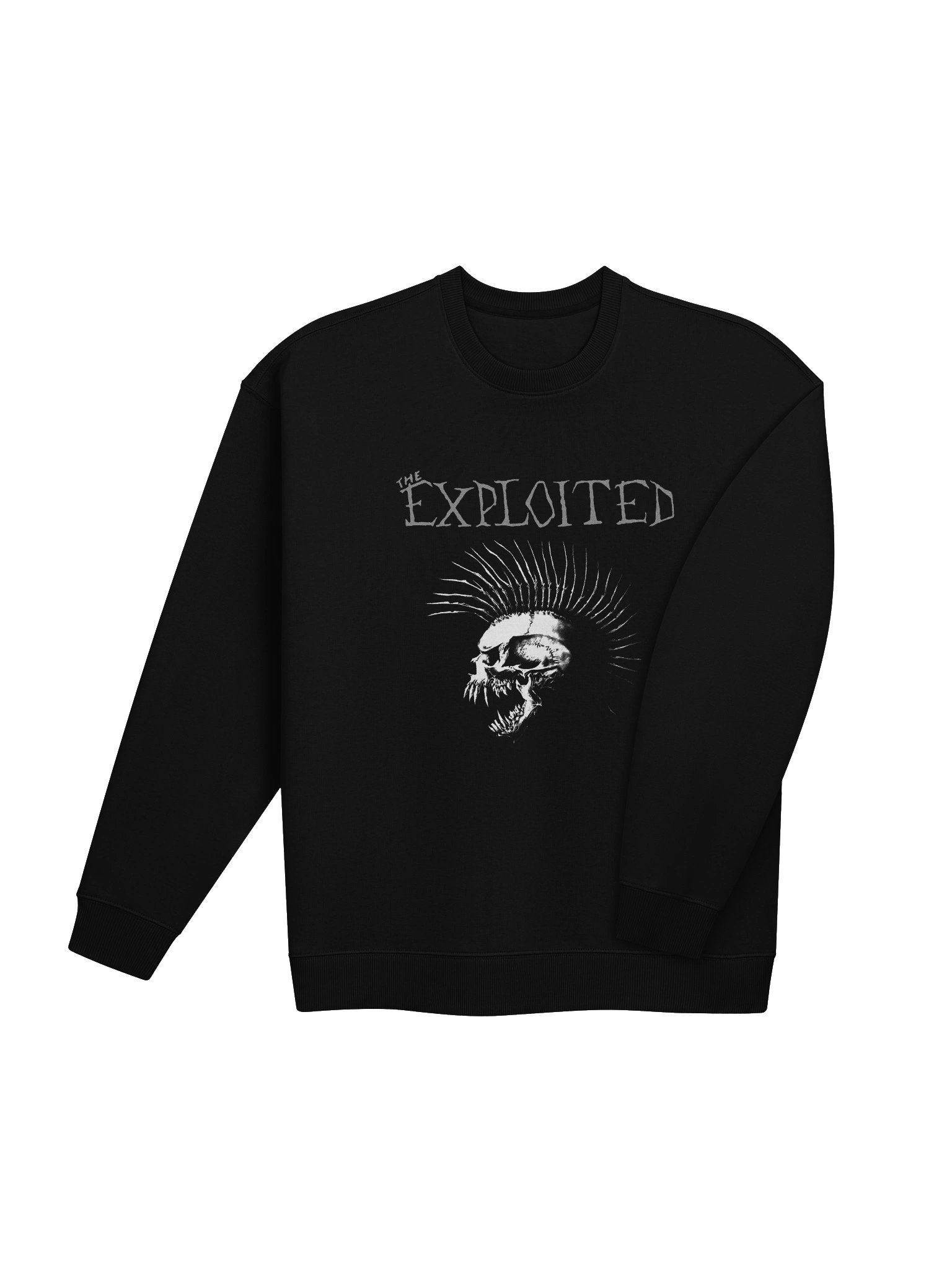 The Exploited Mohawk Skull Graphic Crewneck | Stanley/Stella SASU025 Heavyweight Sweater product image (4)