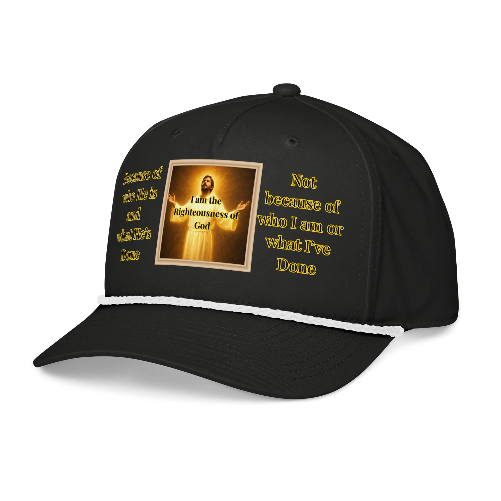 I am the Righteousness of God (Male) Richardson Five-Panel Classic Rope Cap product image (3)