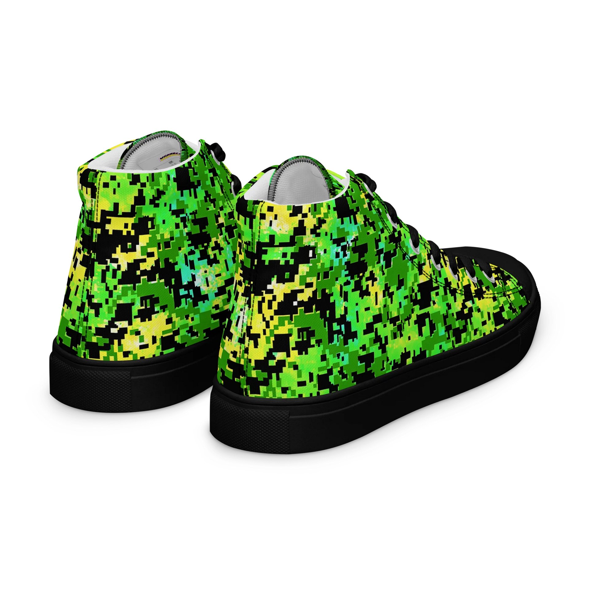 Pixelated Jungle Men's High Tops product image (7)