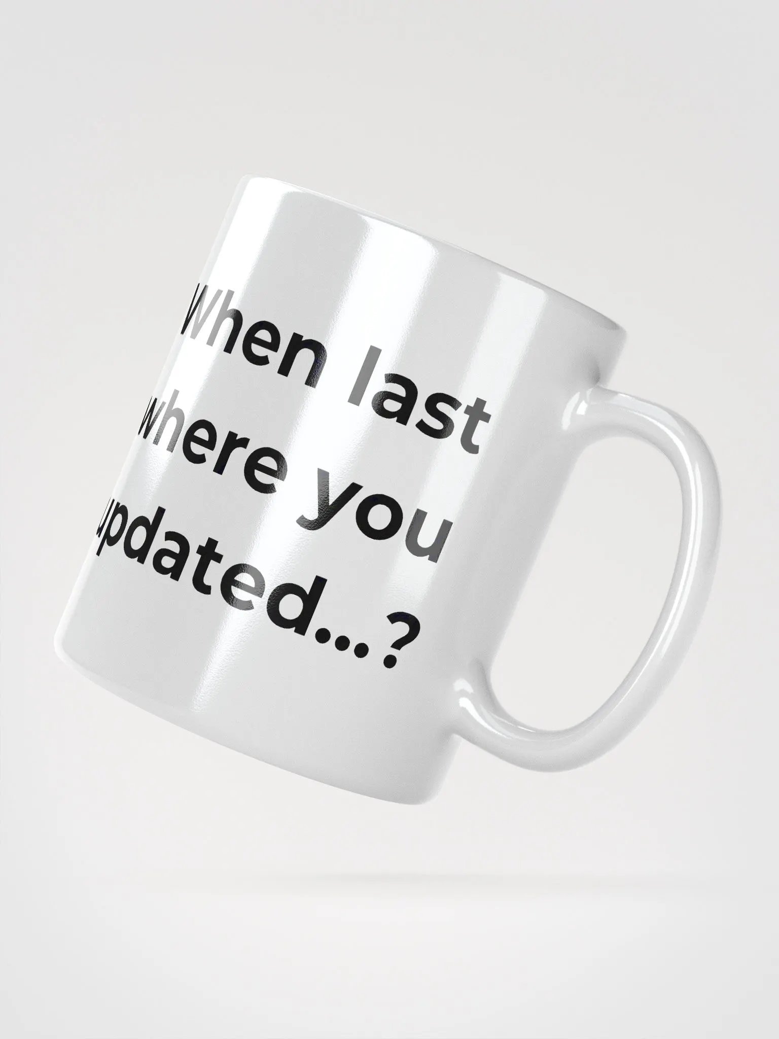 Vivid Update White Glossy Mug product image (3)