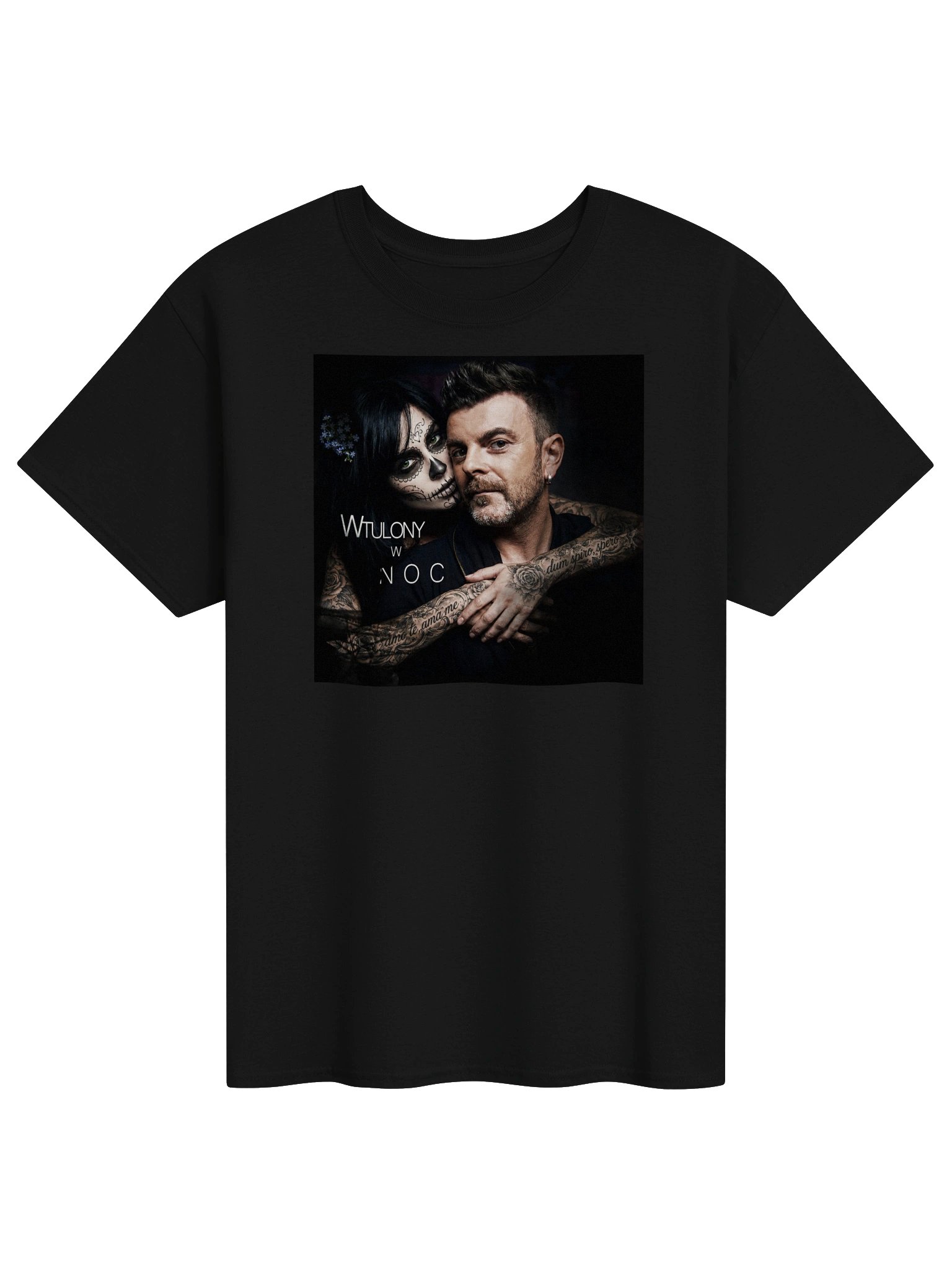Moody Skull Romance Graphic Tee product image (1)
