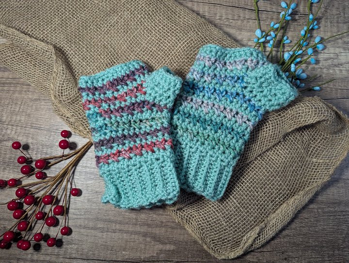 Double Cross Fingerless Gloves **PDF PATTERN** product image (1)