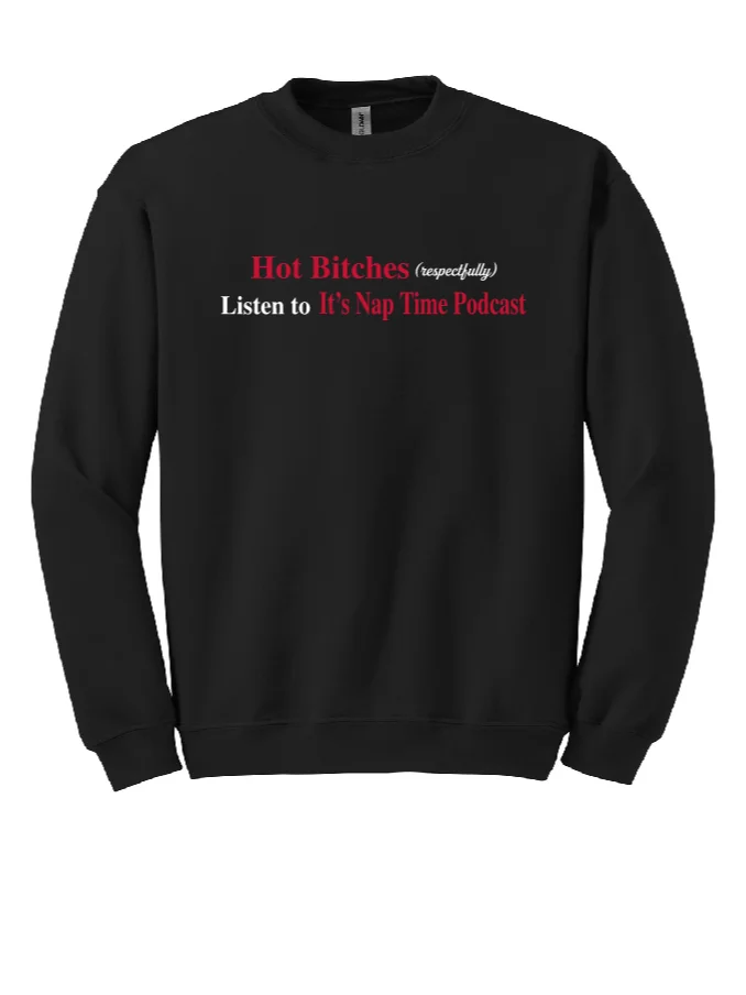 BLACK CREWNECK - HOT BITCHES product image (1)