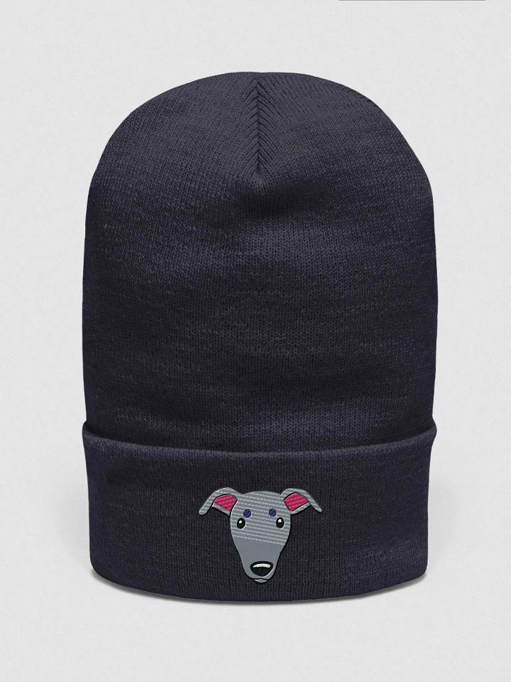 Whippet Dog Face Embroidered Beanie product image (11)