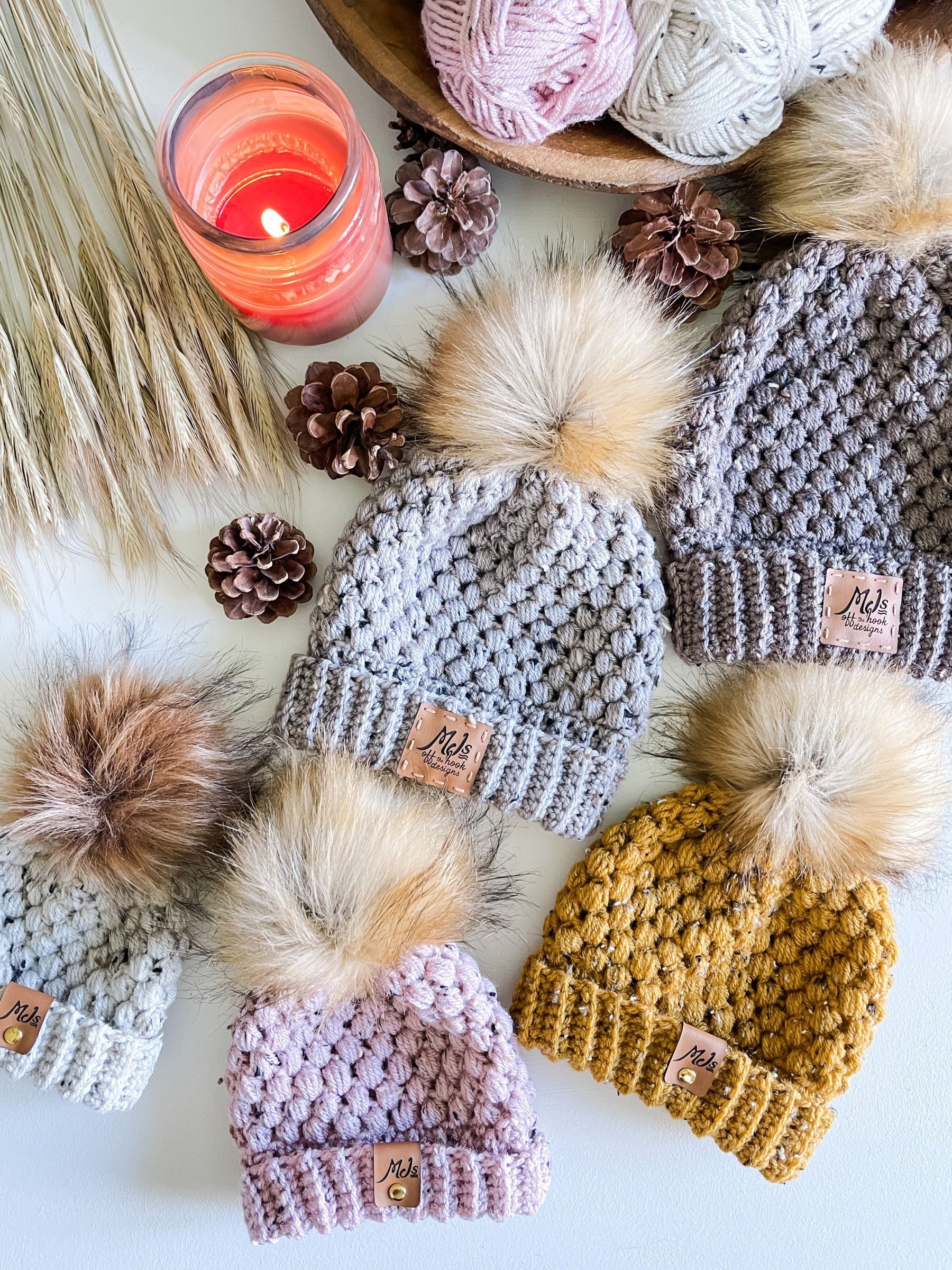 Pebble Puff Stitch Hat Crochet Pattern product image (1)