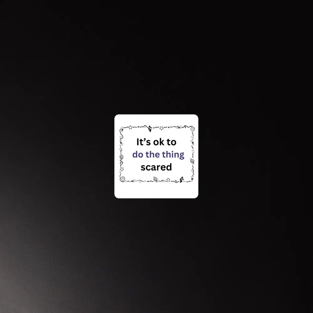 It's ok to do the thing Scared - Space - Magnet product image (5)