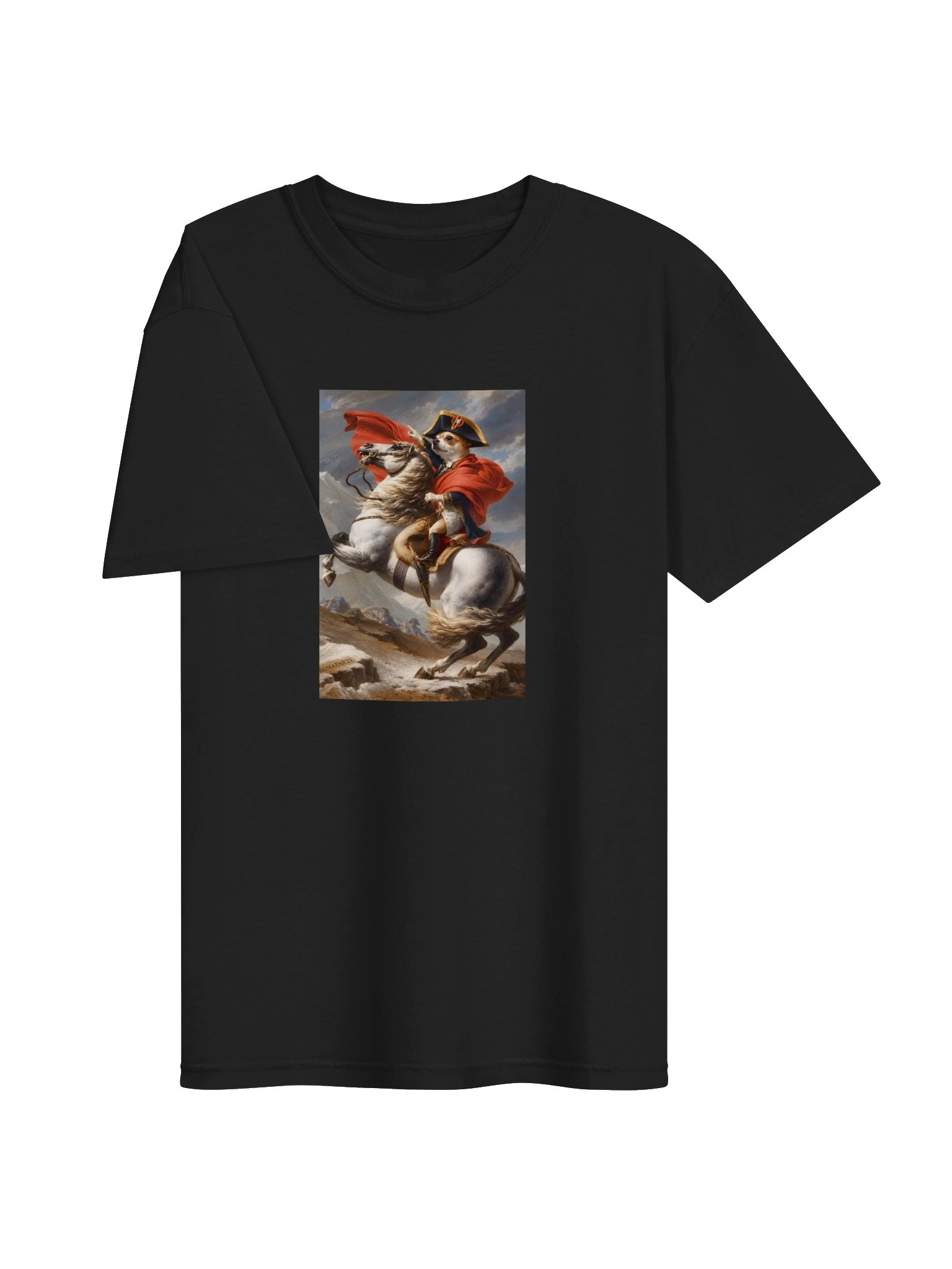 Chihuahua Napoleon Crossing the Alps T-Shirt product image (2)