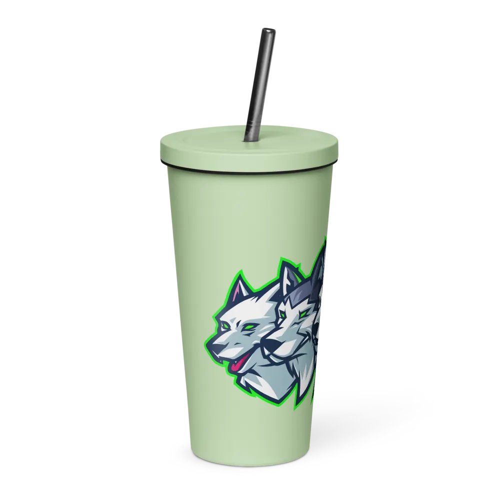 4 Dogs Tumbler with straw! product image (4)