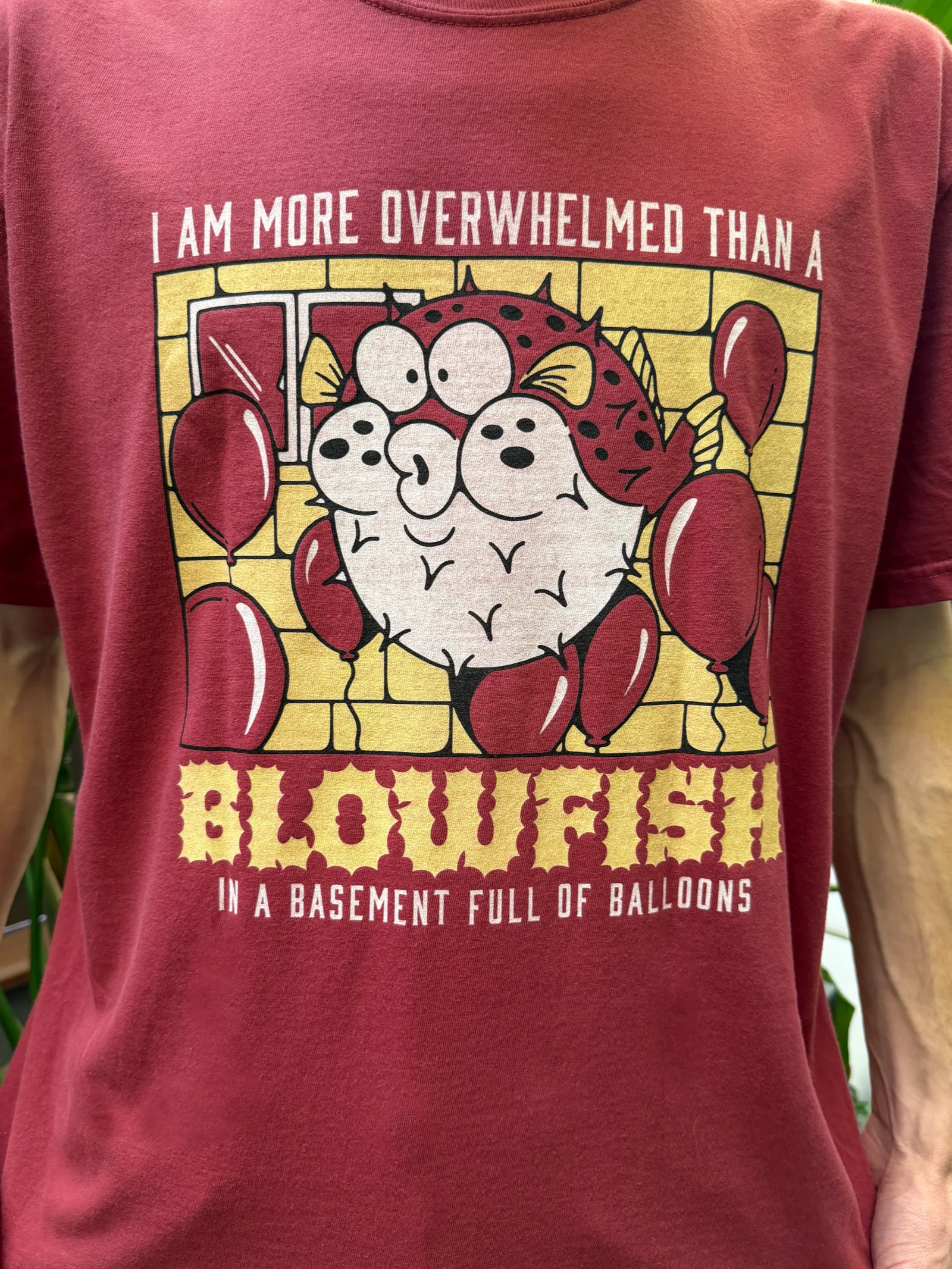Overwhelmed Blowfish Unisex Tee product image (1)