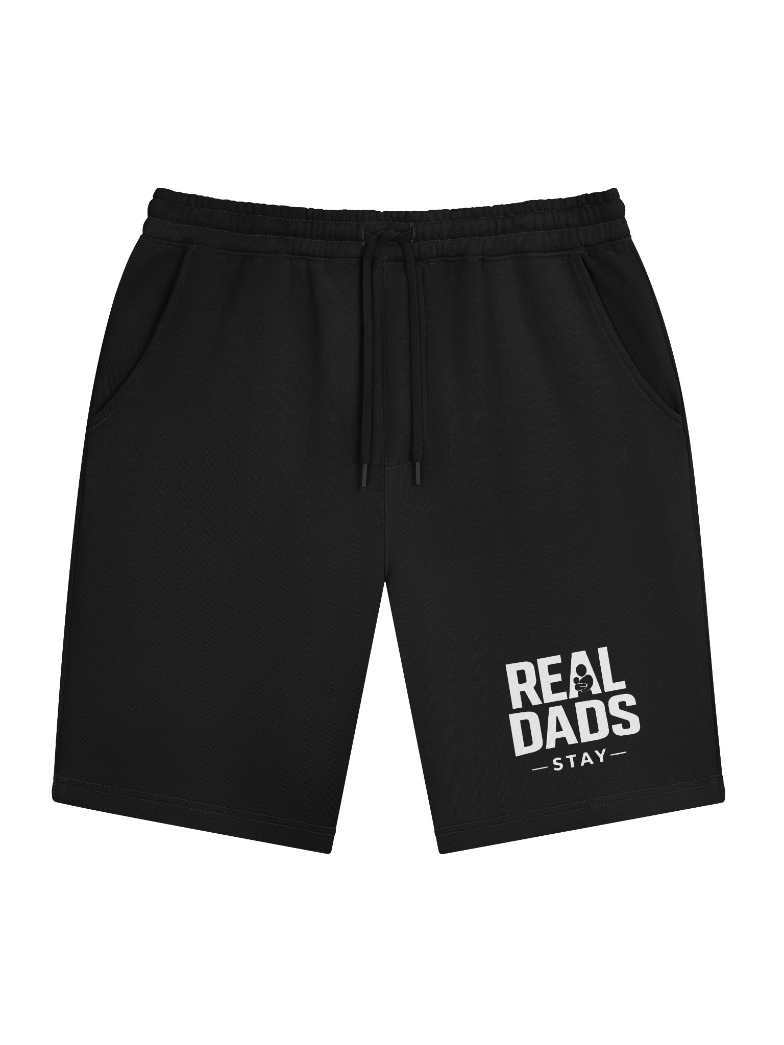 Real Dads Stay Black Graphic Shorts product image (1)