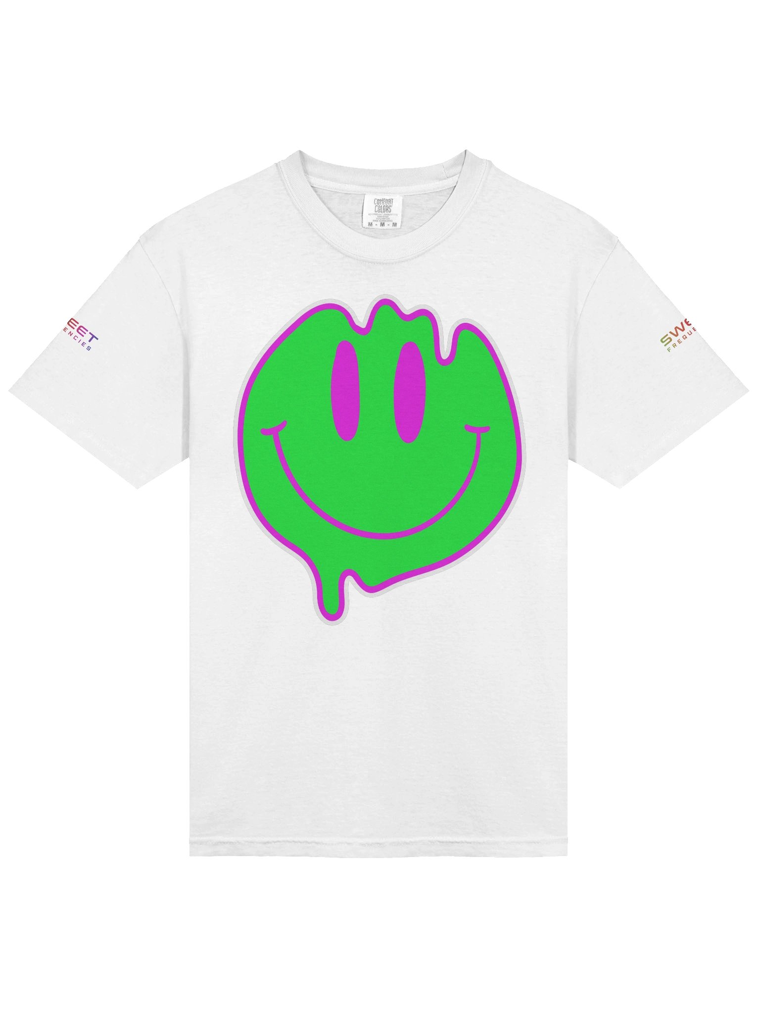 Neon Melt Smiley Comfort Cotton Tee product image (3)