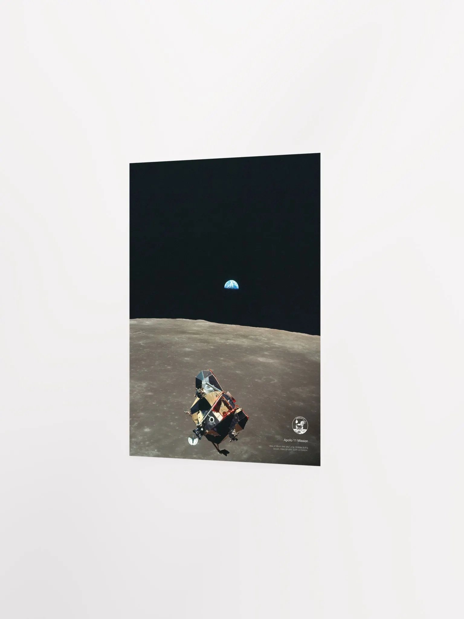 NASA Apollo 11: View of Moon (Earthrise), 1969 — space poster, space art, photo poster, NASA print, space wall decor product image (8)