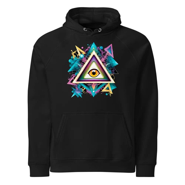 [All Seeing Eye] Unisex Eco Raglan Hoodie product image (1)