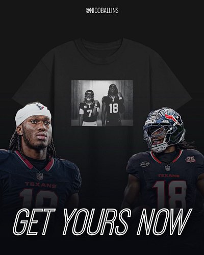 Marvin Harrison Jr. is a Houston Texan and the Marv gear is already here‼️ 
Be the first to rock a custom graphic tee! Get th...