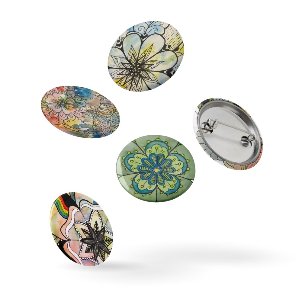 Floral Fantasy Pin Button Set product image (14)