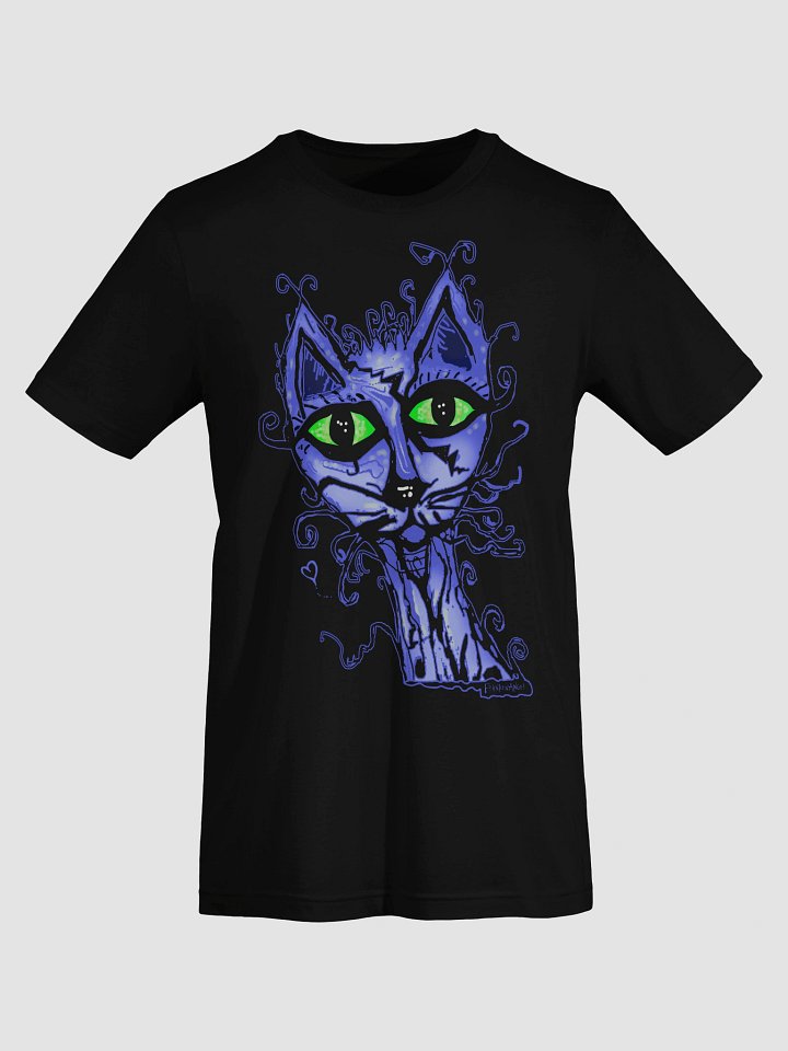 Surreal Cat Daze. Bella+Canvas Supersoft T-Shirt / Black tee only product image (2)