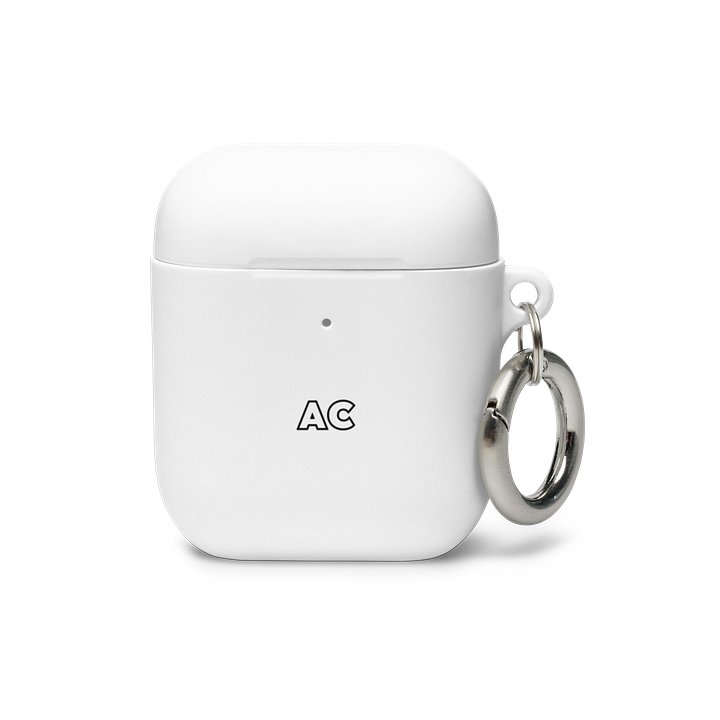 AC Essential AirPods Case Logo White product image (1)