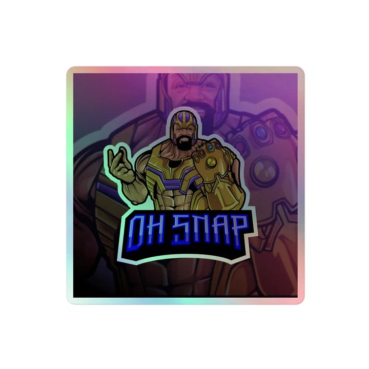 Oh Snap Holographic Sticker product image (1)
