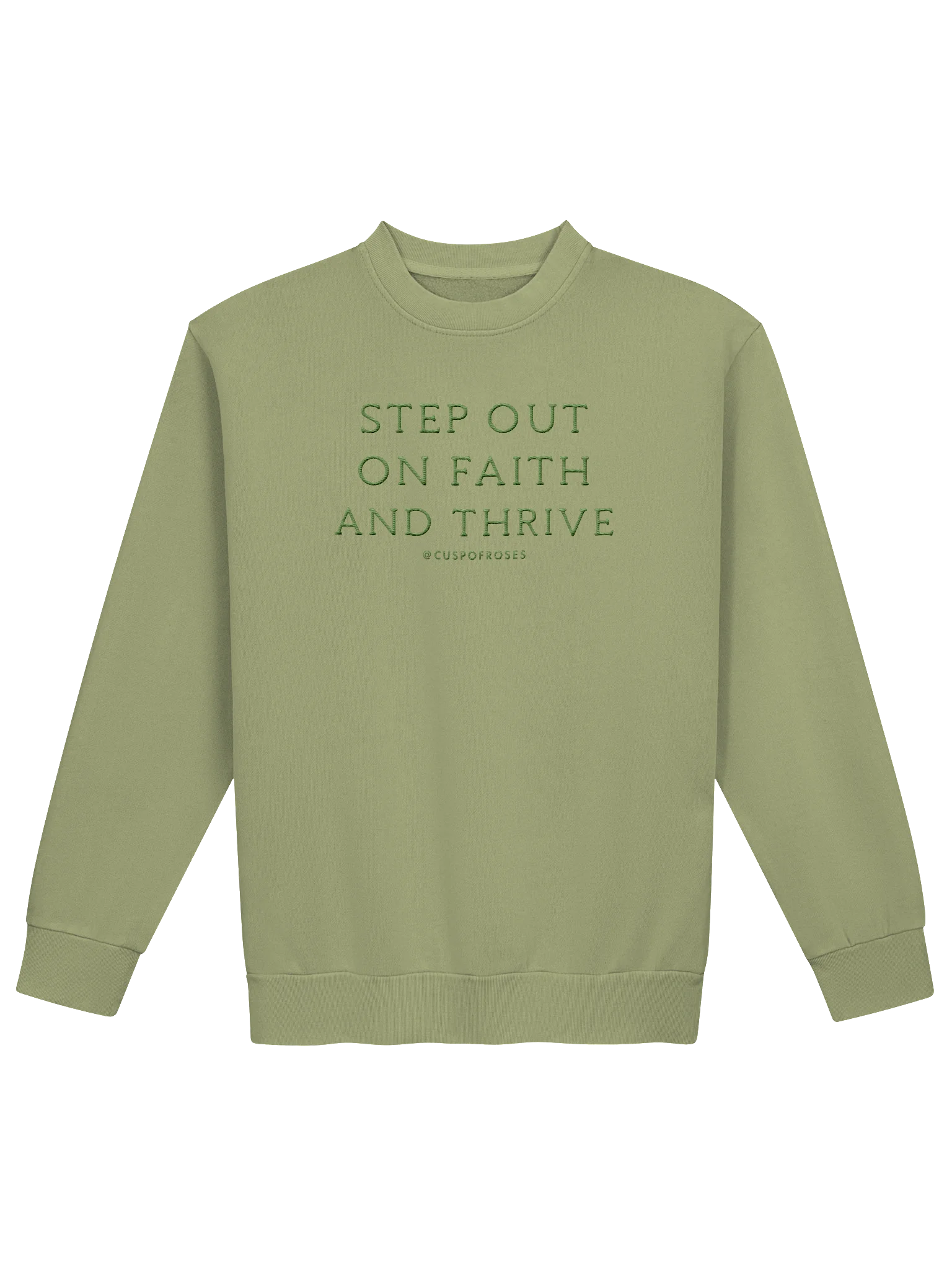 s.o.o.f.a.t. olive embroidered sweatie product image (1)