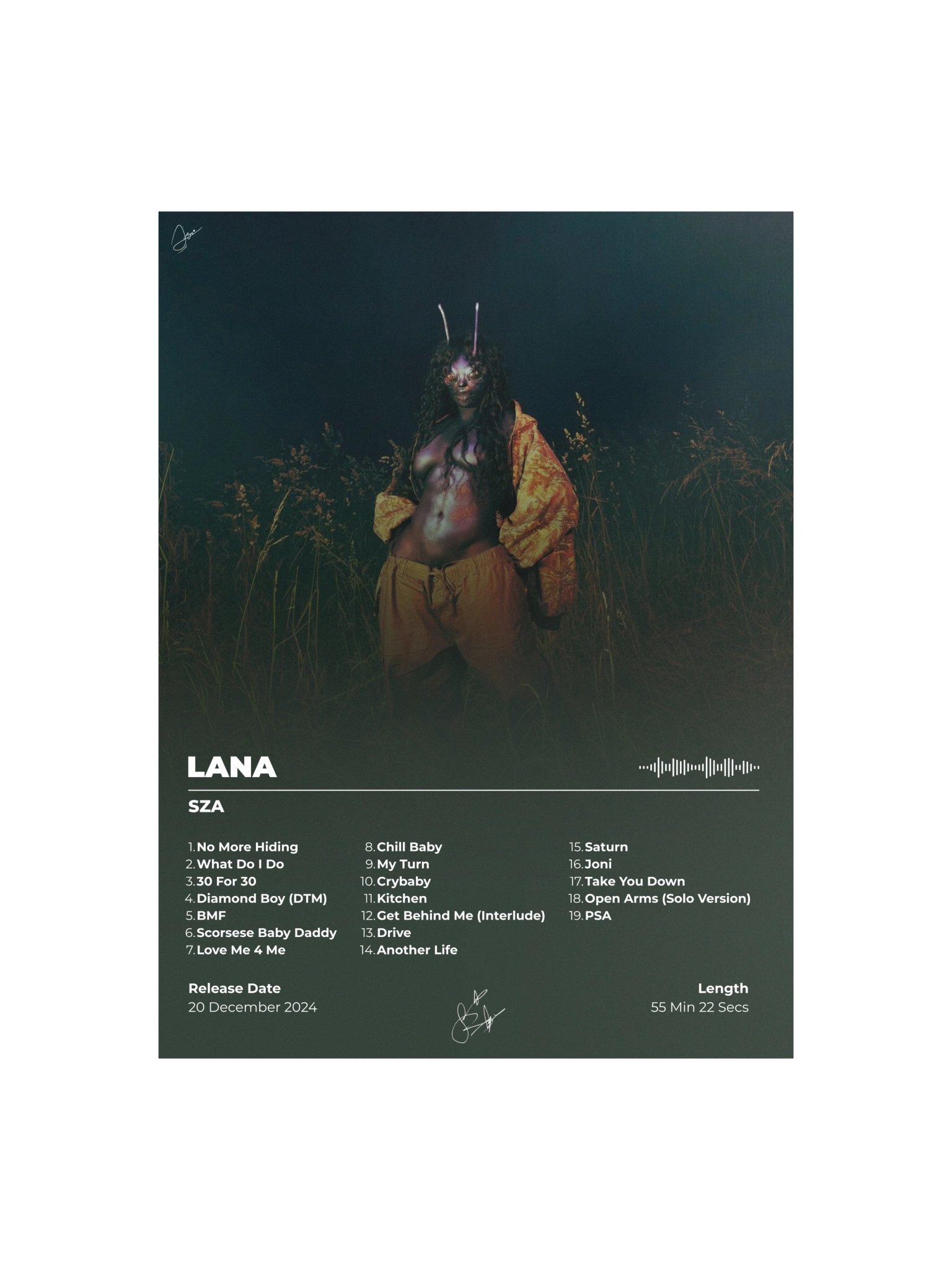 SZA LANA Poster product image (1)