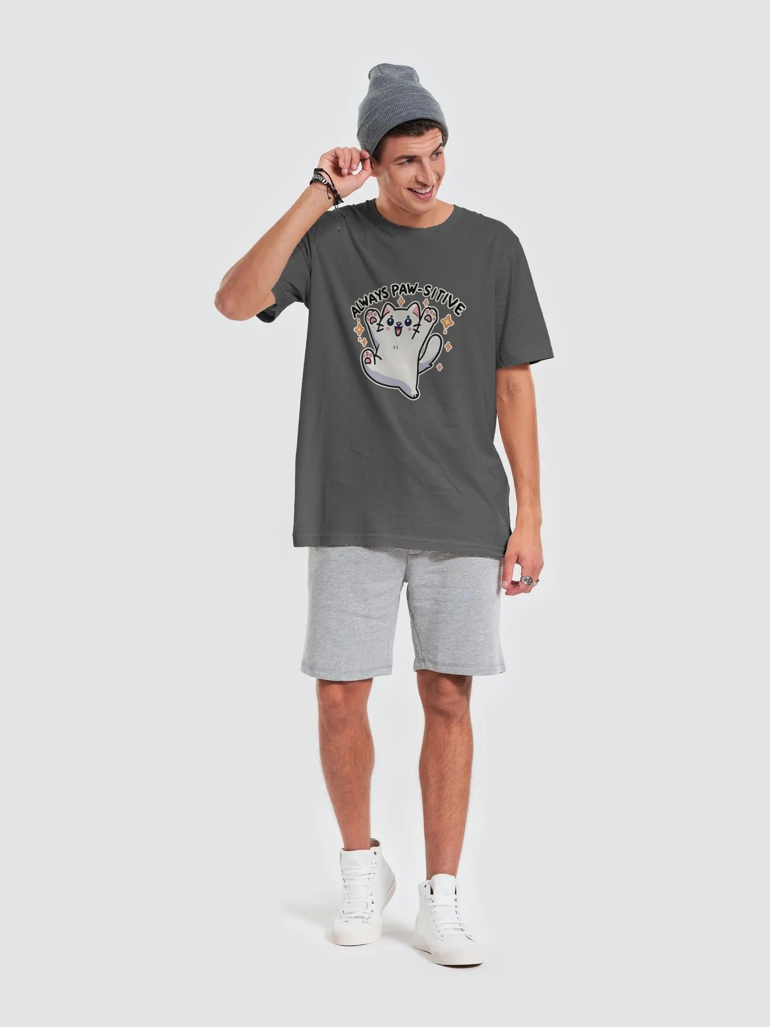 Always paw-sitive dark t-shirt product image (7)
