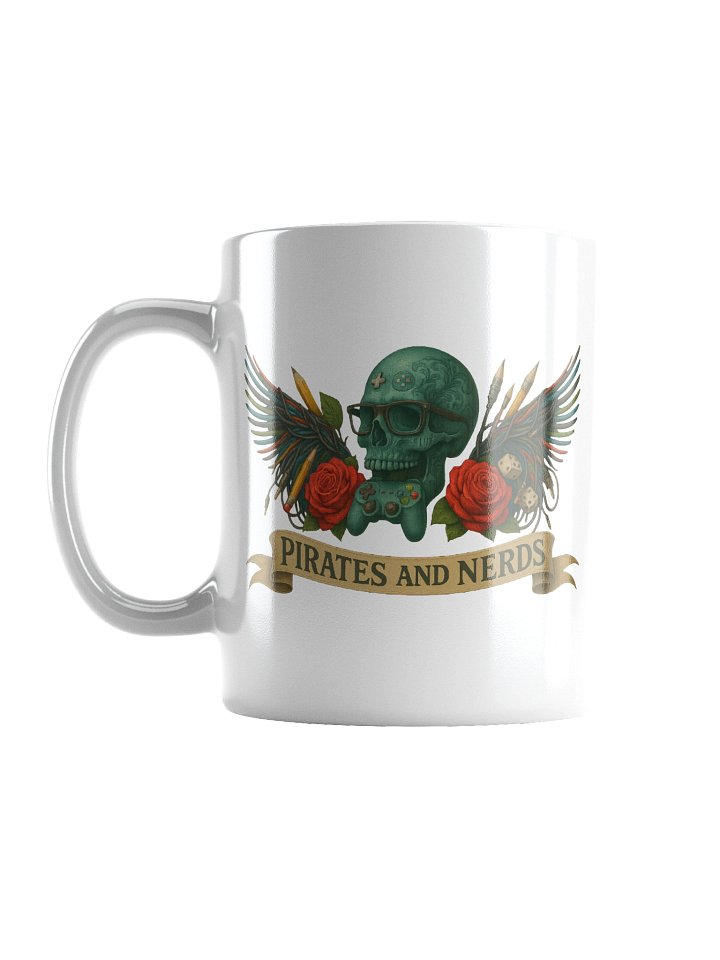 Pirates and Nerds White Glossy Mug product image (1)