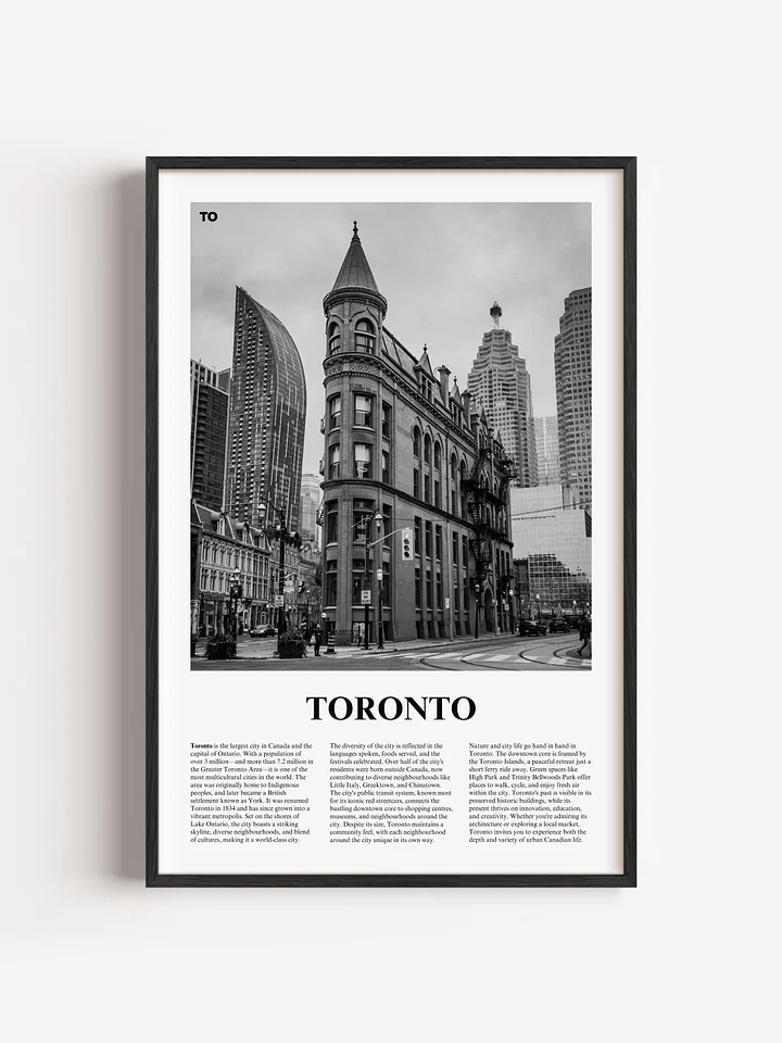 Toronto 05 Newspaper Poster | Framed product image (1)