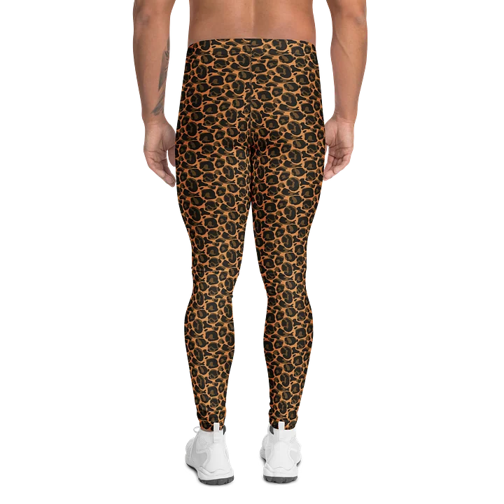 Casual Leopard Print Men's Athletic Leggings product image (2)