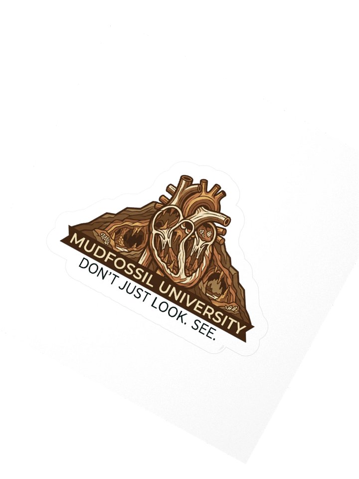 Mudfossil University Emblem Kiss Cut Sticker product image (5)