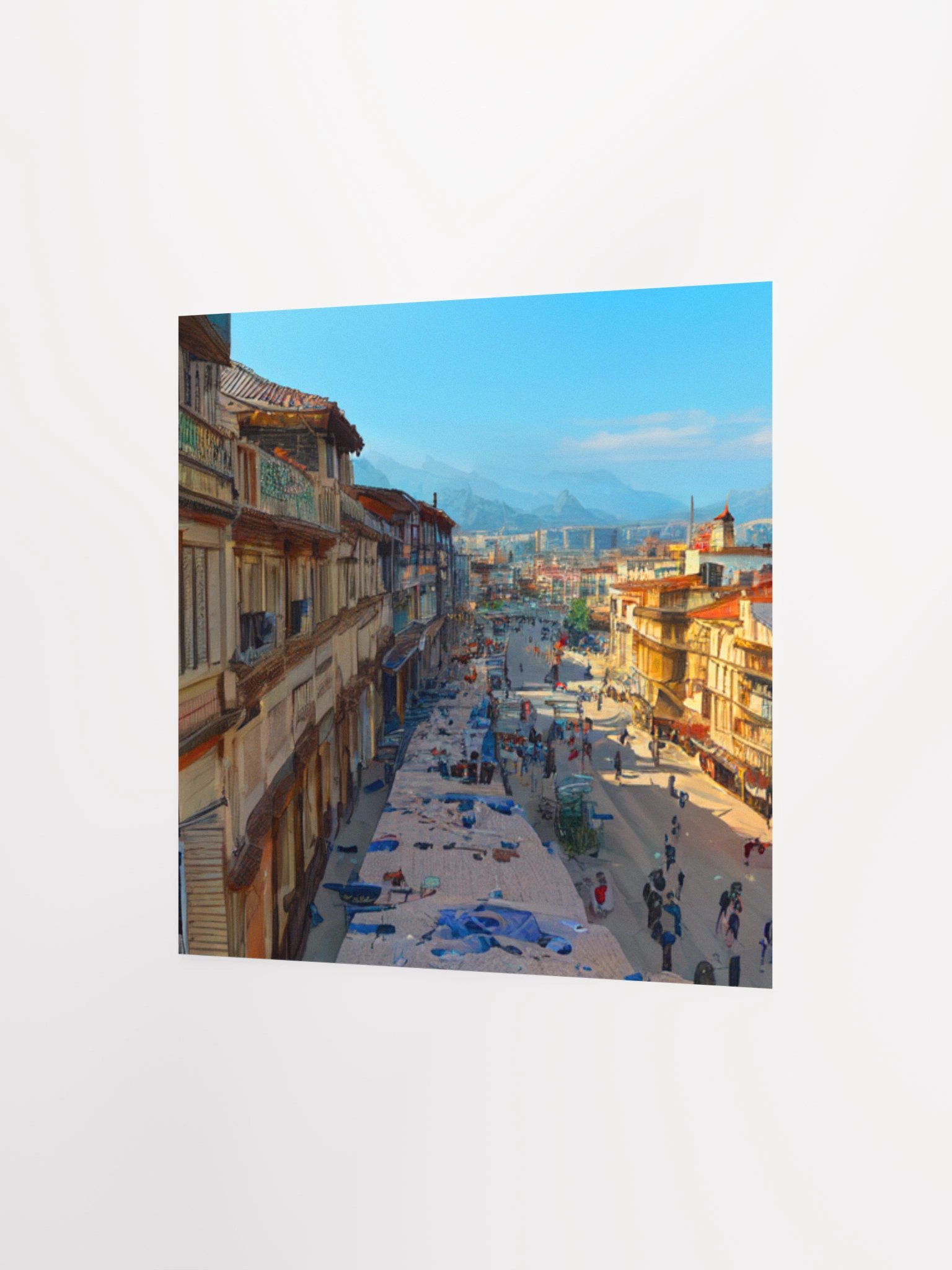 Mountain Market Bustle Poster product image (7)