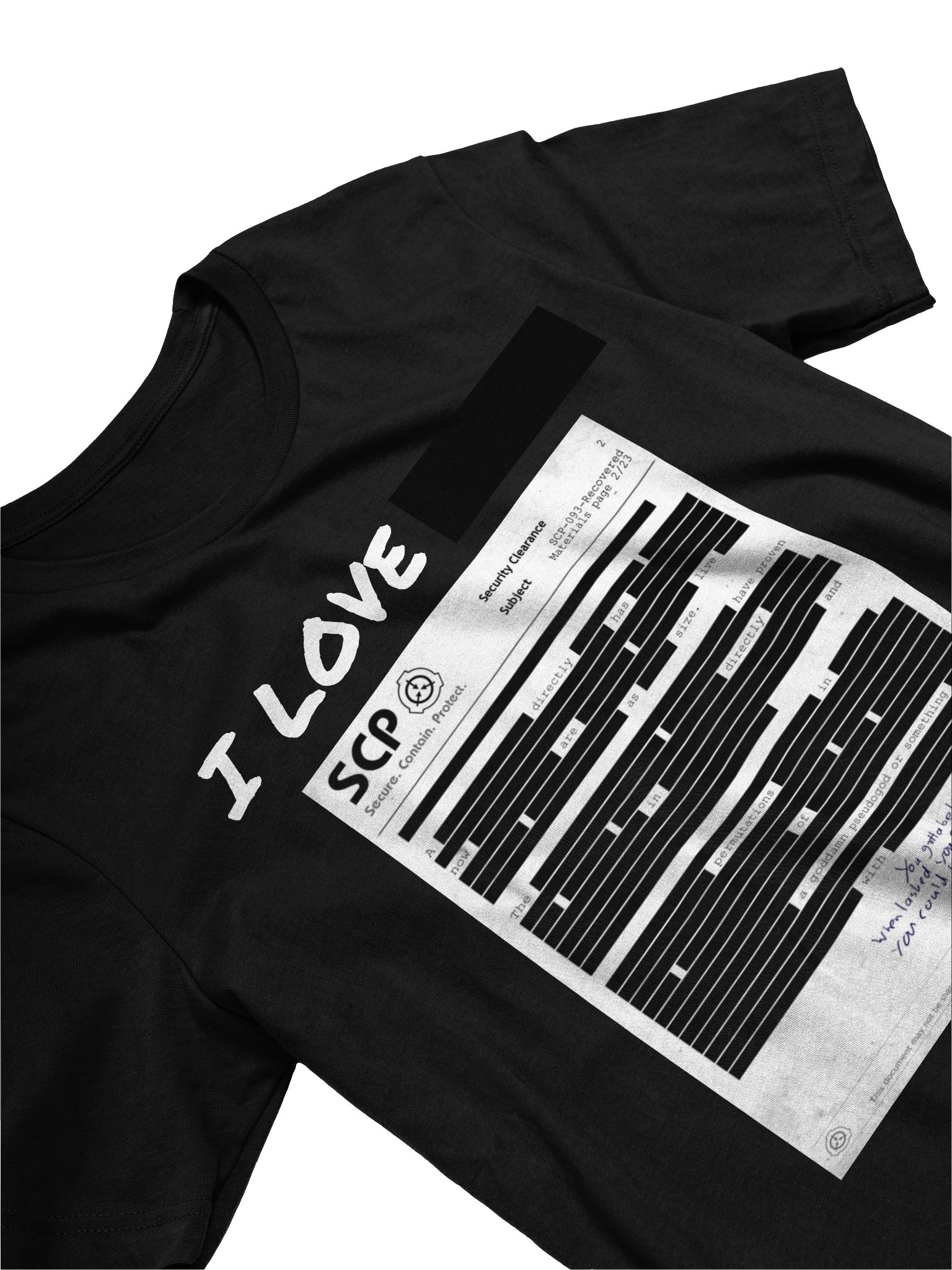 I love REDACTED shirt product image (3)