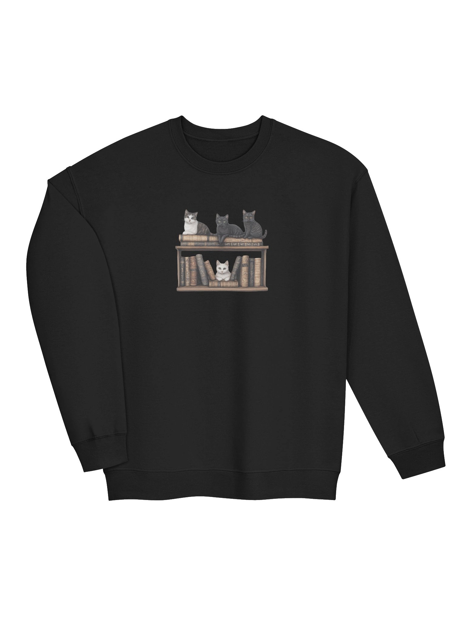 Bookcase Cats Sweatshirt product image (22)