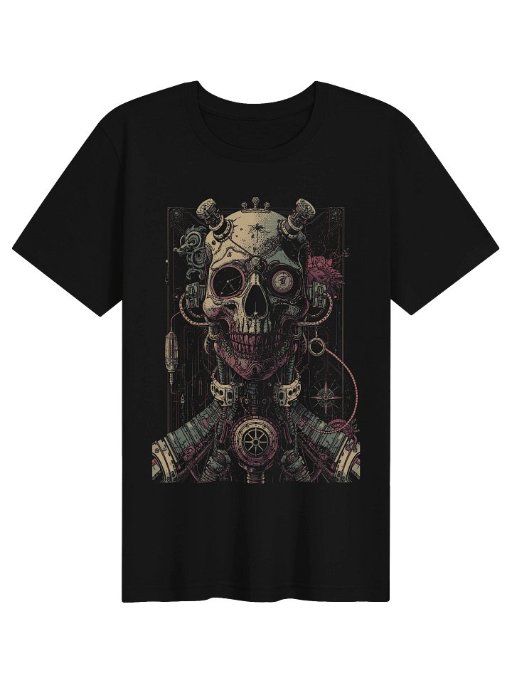 Mechanical Skull Circuit Lightweight T-Shirt product image (1)
