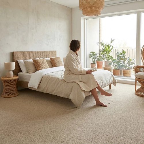 Carpet tiles that make you want to kick your shoes off.

Nouveau Cosy Toes 3. 10.5mm thick cut pile with a subtle velvety she...