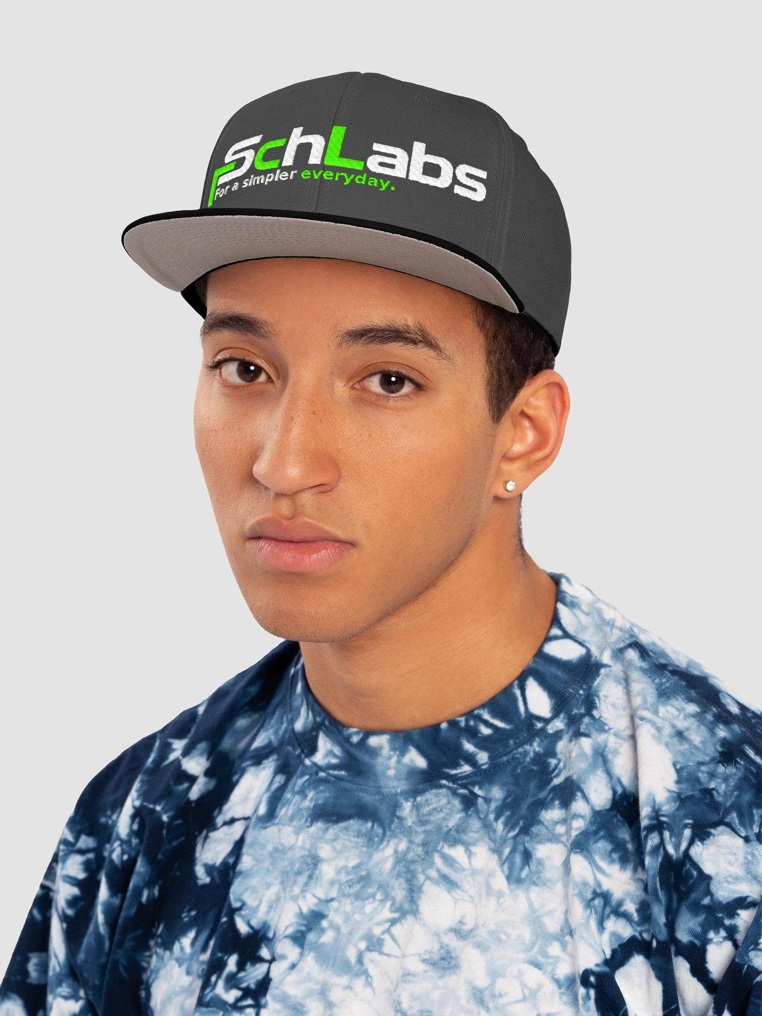 SchLabs Signature Snapback — Charcoal & Green product image (6)