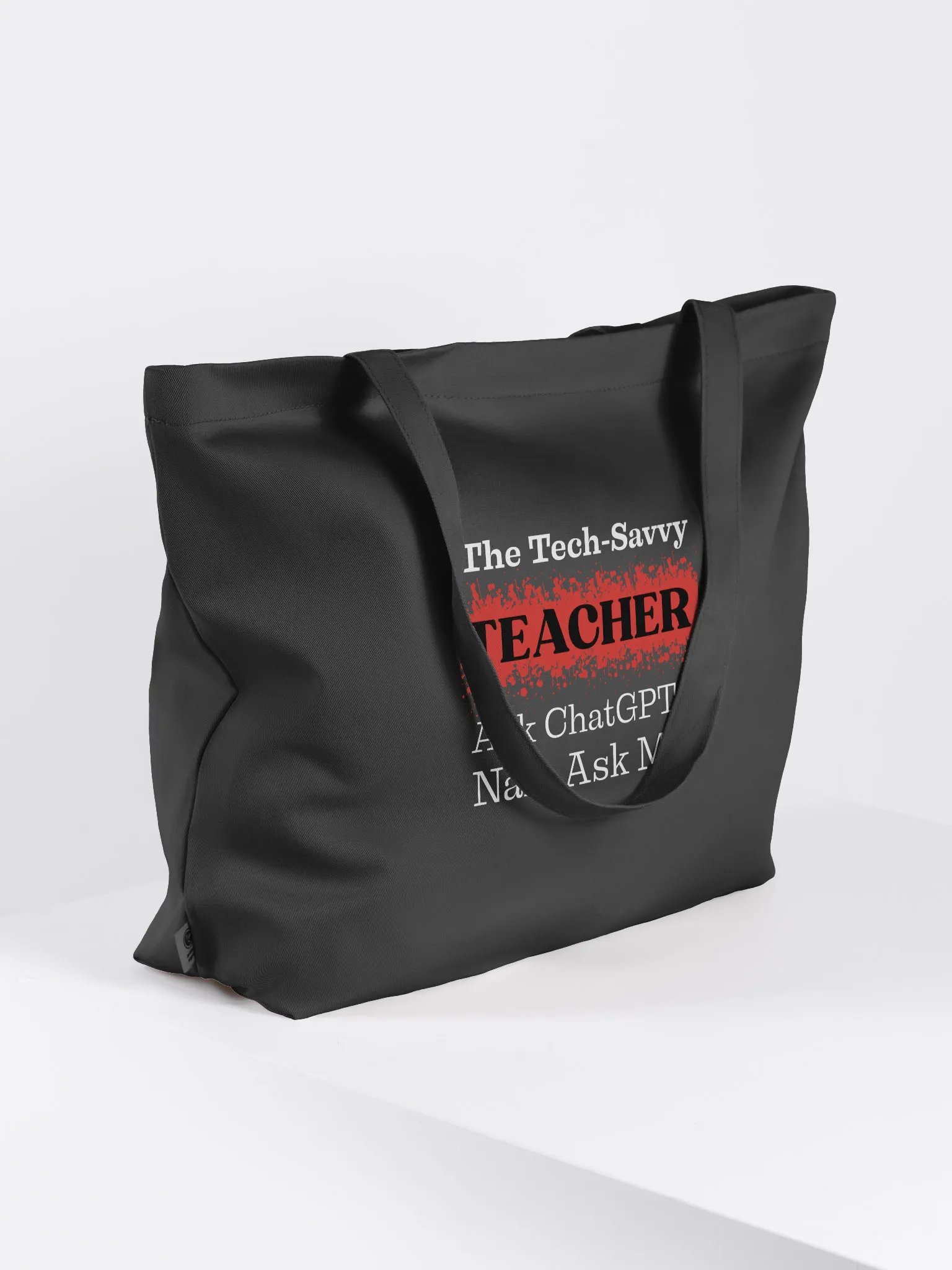 The Tech-Savvy Teacher, Ask Me Eco Tote Bag product image (3)
